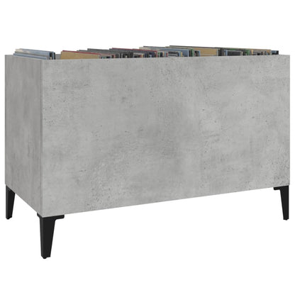 Record Cabinet Concrete Grey 74.5x38x48 cm Engineered Wood