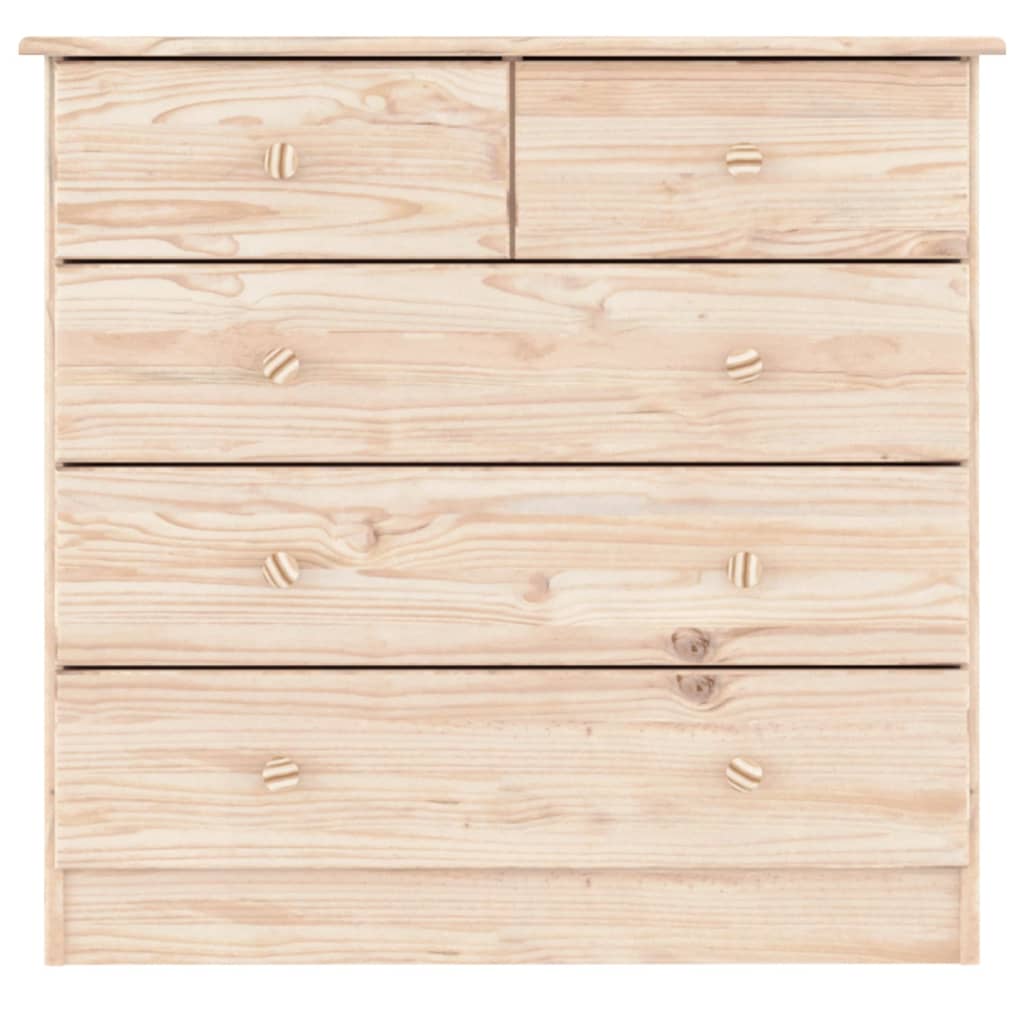 Chest of Drawers ALTA 77x35x73 cm Solid Wood Pine