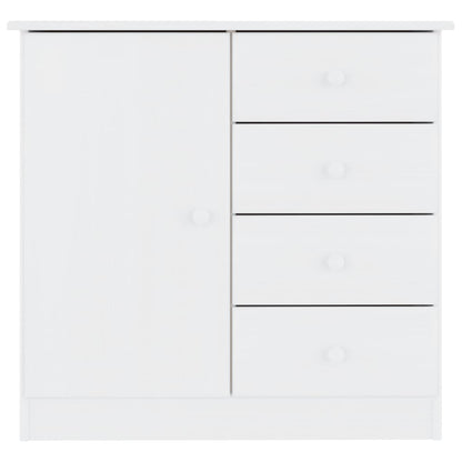 Sideboard ALTA White 77x35x73 cm Solid Wood Pine