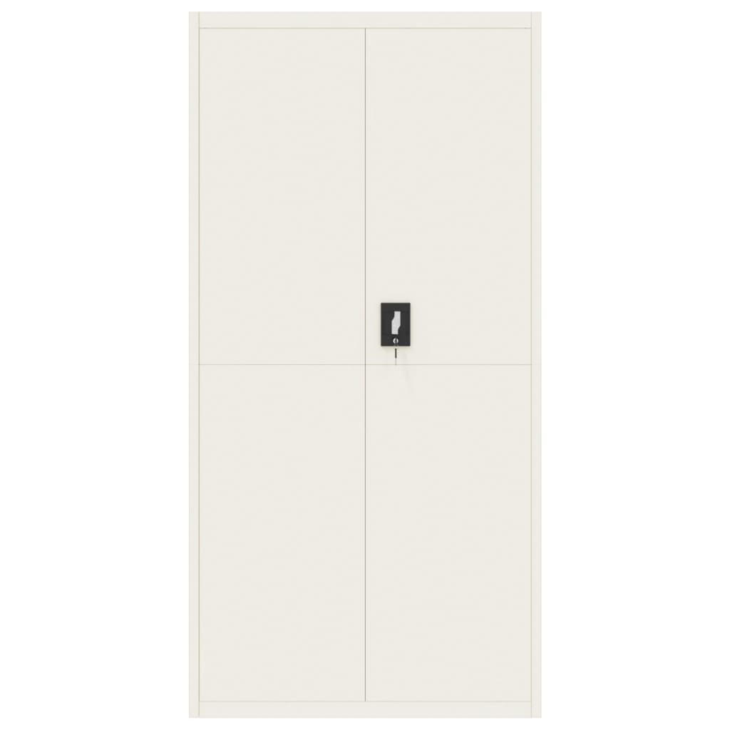 File Cabinet White 90x40x180 cm Steel