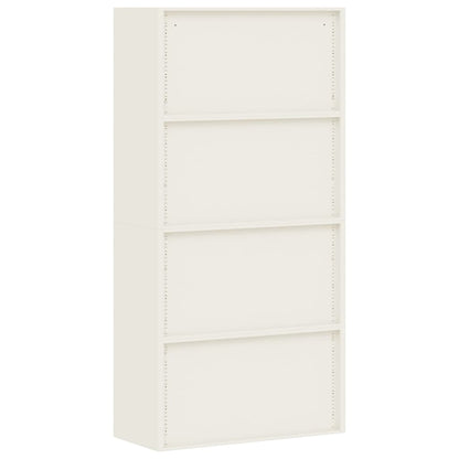 File Cabinet White 90x40x180 cm Steel