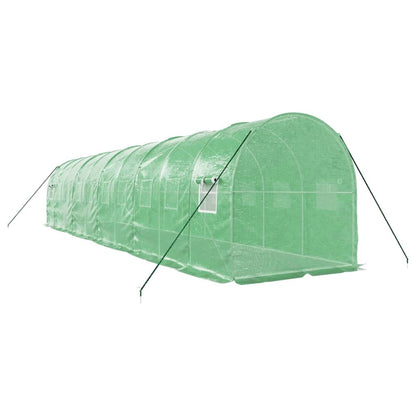 Greenhouse with Steel Frame Green 20 m² 10x2x2 m