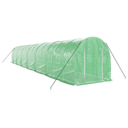 Greenhouse with Steel Frame Green 28 m² 14x2x2 m