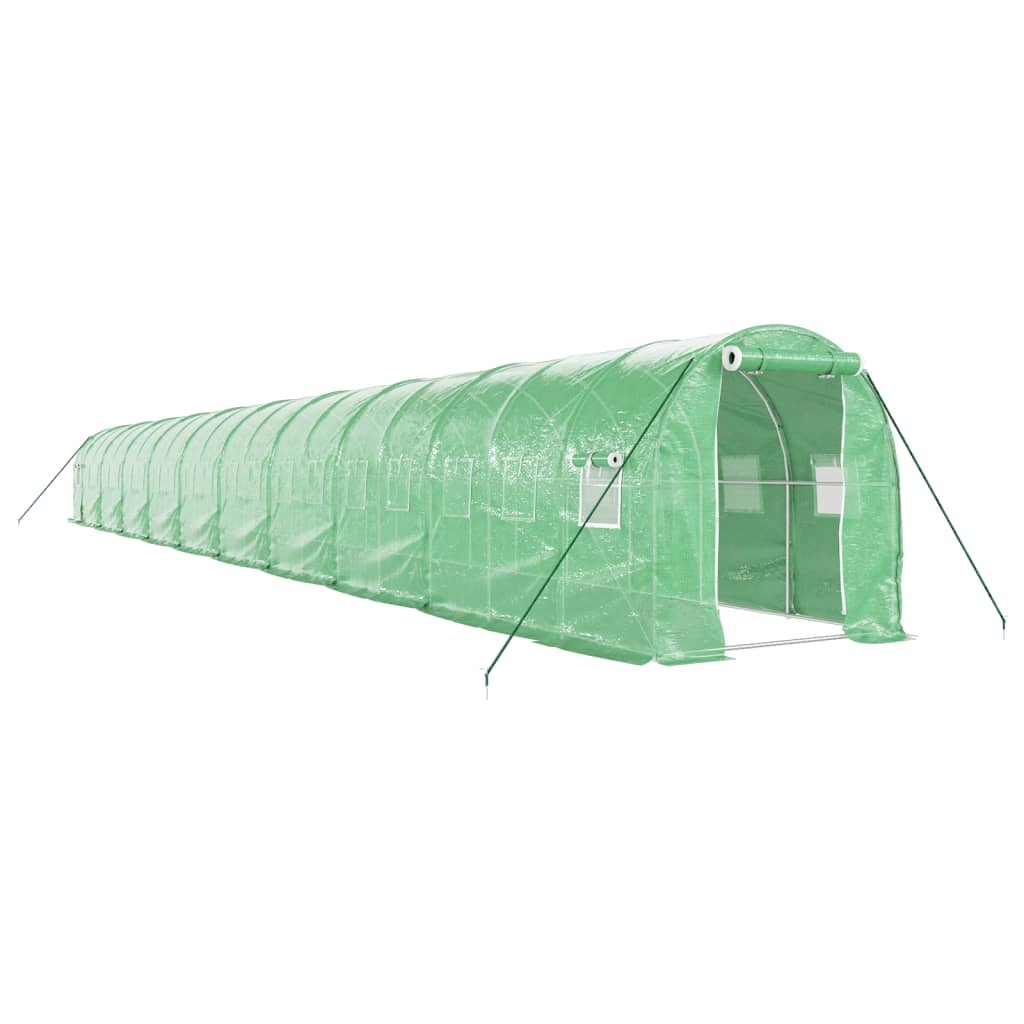 Greenhouse with Steel Frame Green 40 m² 20x2x2 m