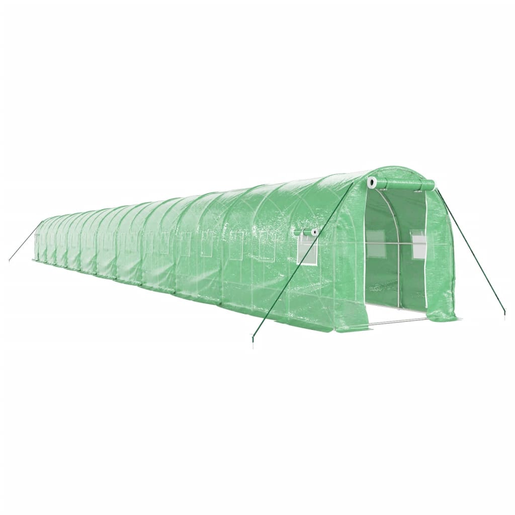 Greenhouse with Steel Frame Green 44 m² 22x2x2 m