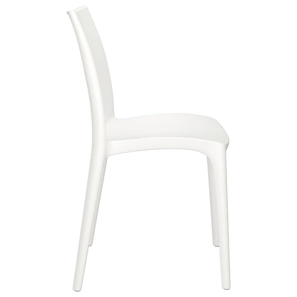 Garden Chairs 2 pcs White 50x46x80 cm Polypropylene
