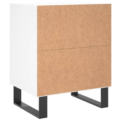 Bedside Cabinets 2 pcs White 40x30x50 cm Engineered Wood