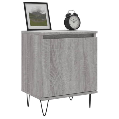 Bedside Cabinet Grey Sonoma 40x30x50 cm Engineered Wood