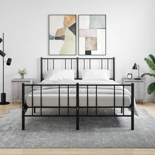 Bedside Cabinets 2 pcs Grey Sonoma 40x30x50 cm Engineered Wood