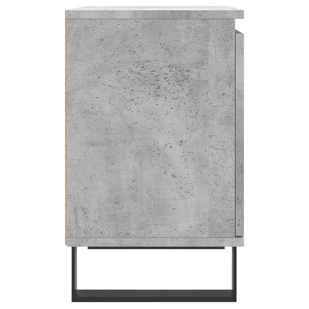 Bedside Cabinet Concrete Grey 40x30x50 cm Engineered Wood
