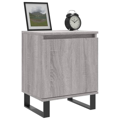 Bedside Cabinet Grey Sonoma 40x30x50 cm Engineered Wood