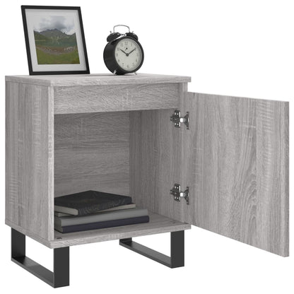 Bedside Cabinet Grey Sonoma 40x30x50 cm Engineered Wood