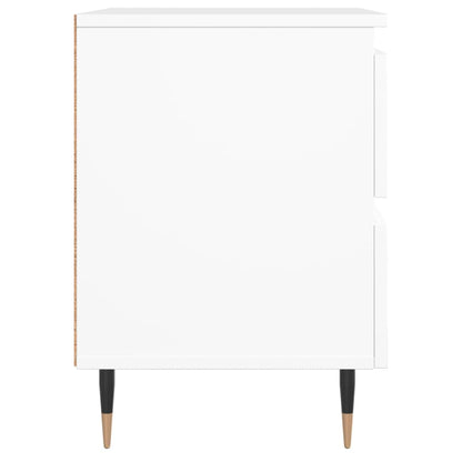 Bedside Cabinets 2 pcs White 40x35x50 cm Engineered Wood
