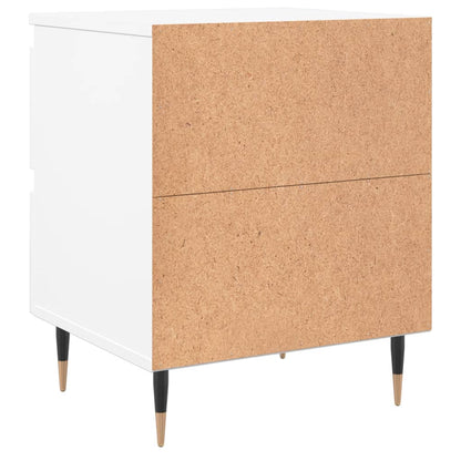 Bedside Cabinets 2 pcs White 40x35x50 cm Engineered Wood