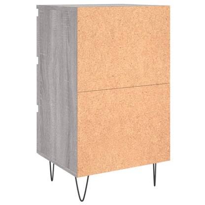 Bedside Cabinet Grey Sonoma 40x35x69 cm Engineered Wood