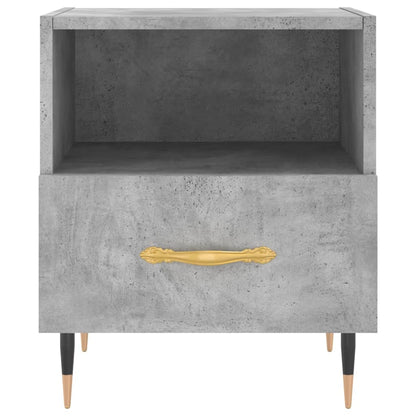 Bedside Cabinets 2 pcs Concrete Grey 40x35x47.5 cm Engineered Wood
