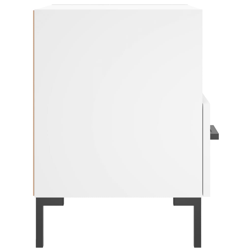 Bedside Cabinets 2 pcs White 40x35x47.5 cm Engineered Wood