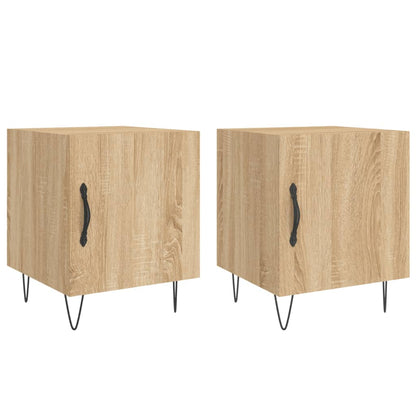 Bedside Cabinets 2 pcs Sonoma Oak 40x40x50 cm Engineered Wood