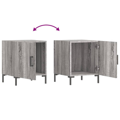 Bedside Cabinet Grey Sonoma 40x40x50 cm Engineered Wood