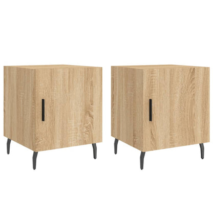 Bedside Cabinets 2 pcs Sonoma Oak 40x40x50 cm Engineered Wood