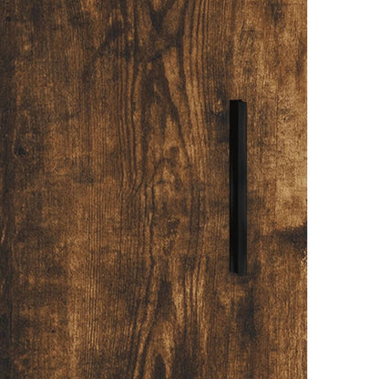 Bedside Cabinet Smoked Oak 40x40x50 cm Engineered Wood
