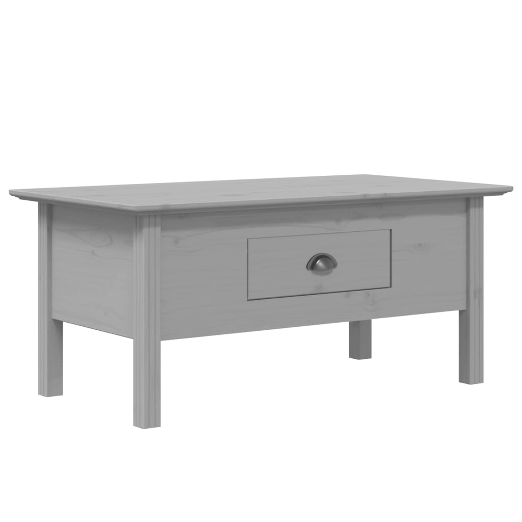 Coffee Table BODO Grey 100x55x45 cm Solid Wood Pine