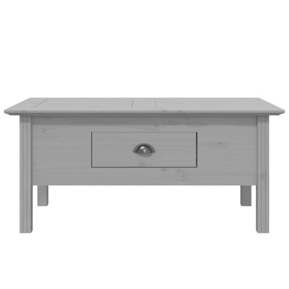 Coffee Table BODO Grey 100x55x45 cm Solid Wood Pine