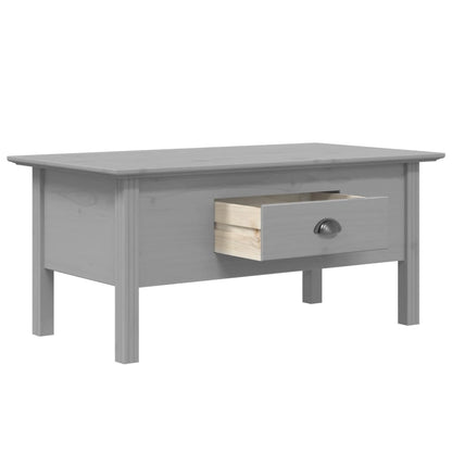 Coffee Table BODO Grey 100x55x45 cm Solid Wood Pine