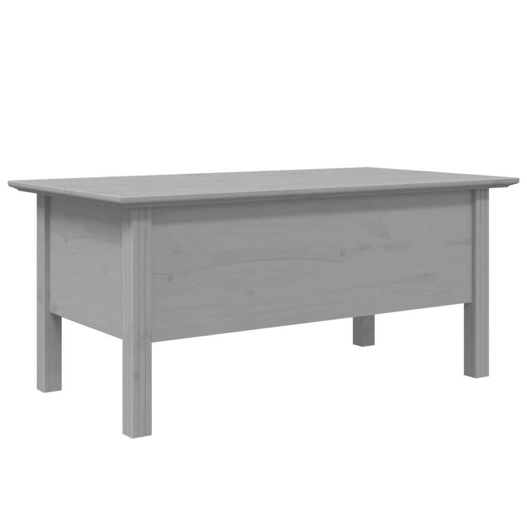 Coffee Table BODO Grey 100x55x45 cm Solid Wood Pine