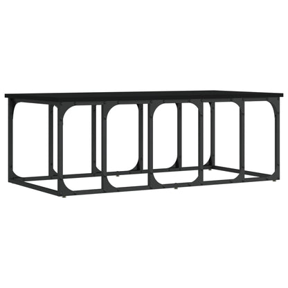 Coffee Table Black 100x50x35.5 cm Engineered Wood