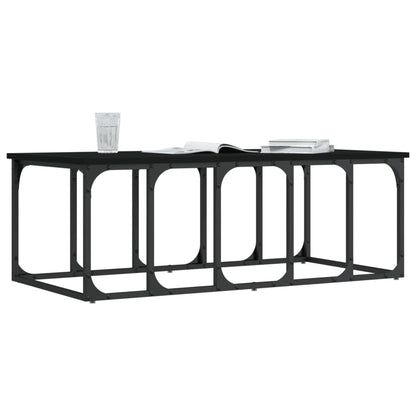 Coffee Table Black 100x50x35.5 cm Engineered Wood