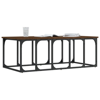 Coffee Table Brown Oak 100x50x35.5 cm Engineered Wood