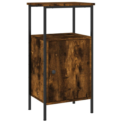 Bedside Cabinets 2 pcs Smoked Oak 41x31x80 cm Engineered Wood