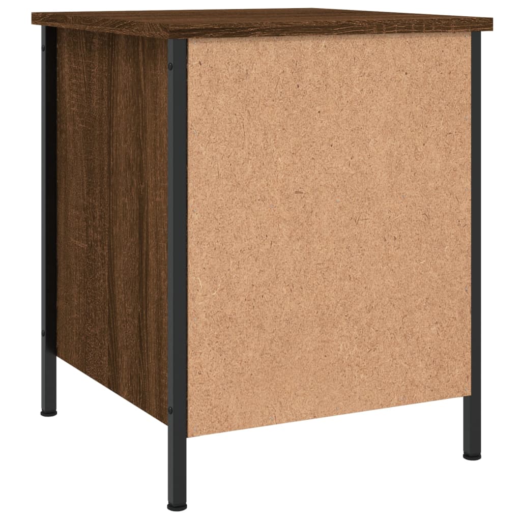 Bedside Cabinet Brown Oak 40x42x50 cm Engineered Wood