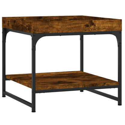 Coffee Table Smoked Oak 49.5x49.5x45 cm Engineered Wood