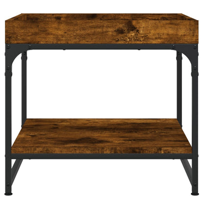 Coffee Table Smoked Oak 49.5x49.5x45 cm Engineered Wood