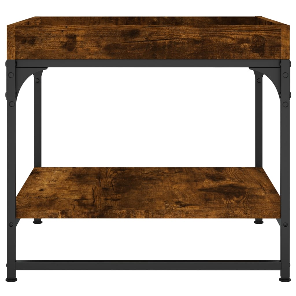 Coffee Table Smoked Oak 49.5x49.5x45 cm Engineered Wood