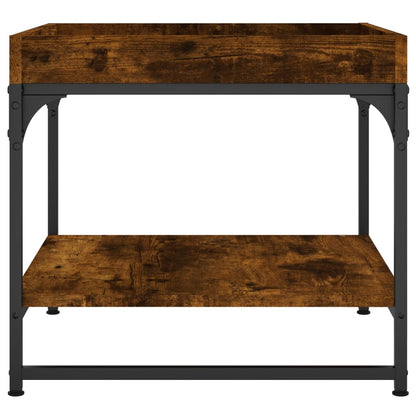 Coffee Table Smoked Oak 49.5x49.5x45 cm Engineered Wood