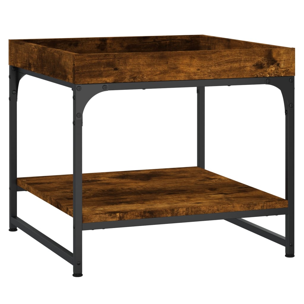 Coffee Table Smoked Oak 49.5x49.5x45 cm Engineered Wood
