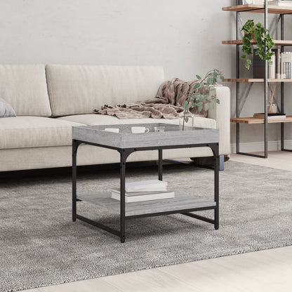 Coffee Table Grey Sonoma 49.5x49.5x45 cm Engineered Wood