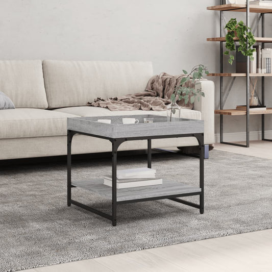 Coffee Table Grey Sonoma 49.5x49.5x45 cm Engineered Wood