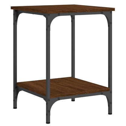 Coffee Table Brown Oak 40x40x55 cm Engineered Wood