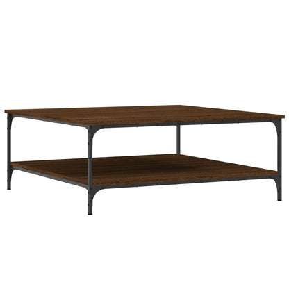Coffee Table Brown Oak 100x100x40 cm Engineered Wood