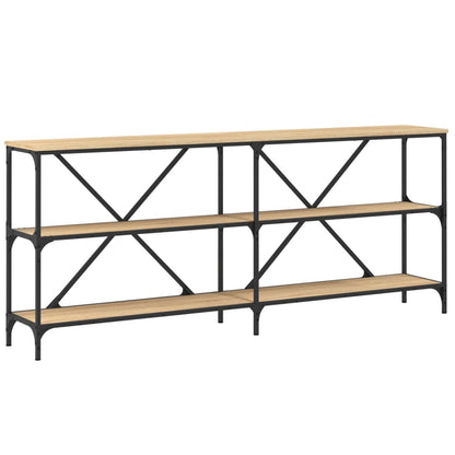 Console Table Sonoma Oak 180x30x75 cm Engineered Wood and Iron