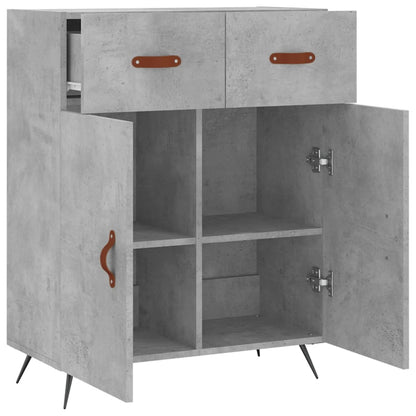 Sideboard Concrete Grey 69.5x34x90 cm Engineered Wood