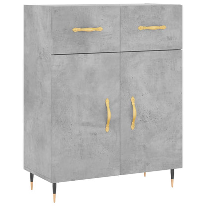 Sideboard Concrete Grey 69.5x34x90 cm Engineered Wood