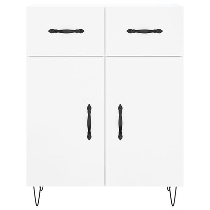 Sideboard High Gloss White 69.5x34x90 cm Engineered Wood