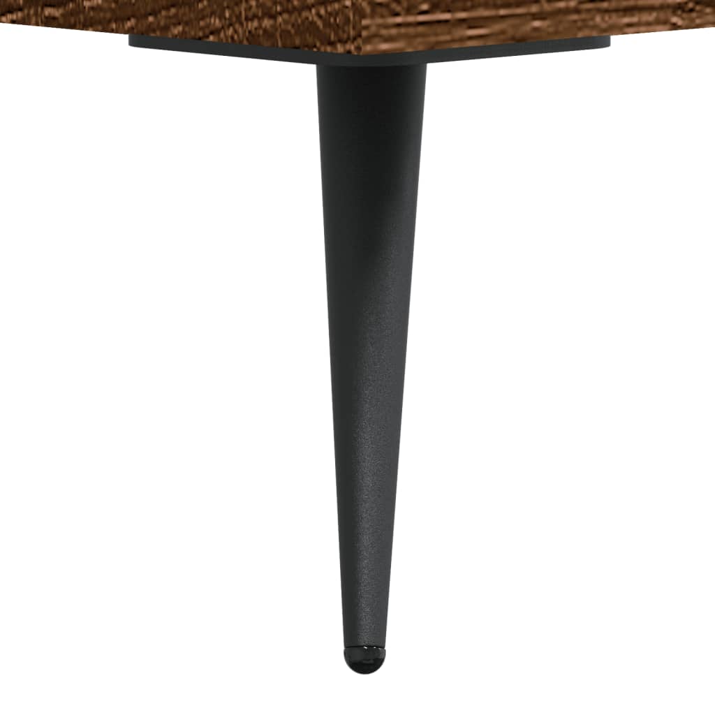 Desk Brown Oak 140x50x75 cm Engineered Wood