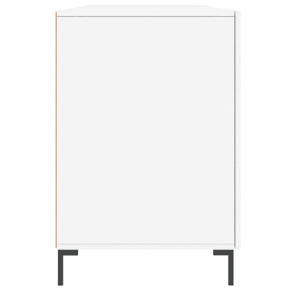 Desk White 140x50x75 cm Engineered Wood