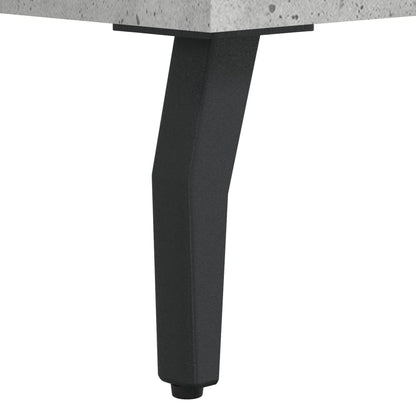 Desk Concrete Grey 140x50x75 cm Engineered Wood